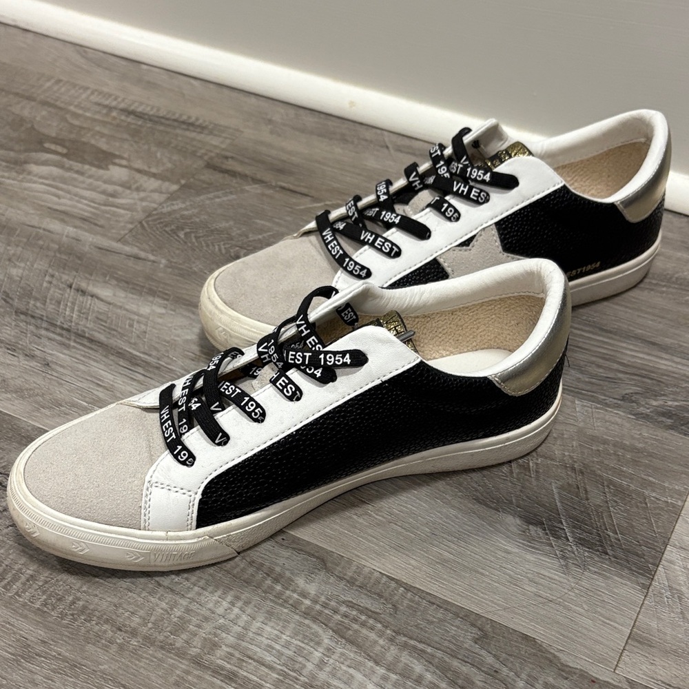 Vintage Havana Black and White Women's Sneakers